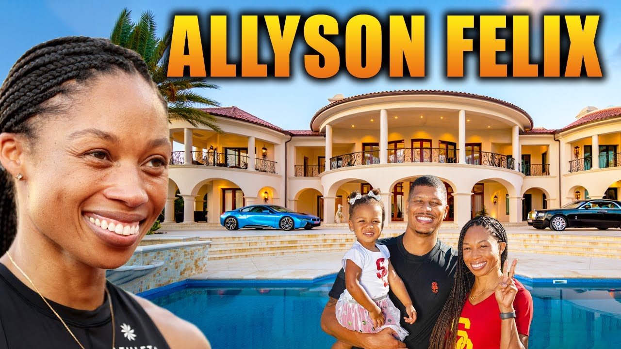 The Lifestyle of Allyson Felix 2025 ★ House Tour, 2 Children, Husband ...