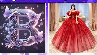 A to Z choose first letter of your name and see your dream gown ✨👗#chooseyourletter #atoz #viral 