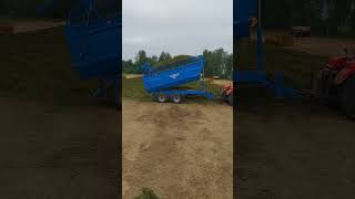 К 742мст1 с прицепом Ярославич ПС - 20. Разгрузка.