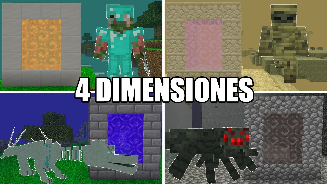 4 DIMENSIONES para Minecraft PE 1.16.220 - (ACTUALIZACION v2 ...