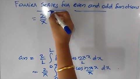 FOURIER SERIES FOR EVEN AND ODD FUNCTION[CLASS 2] (For fourth sem BSc complementary Mathematics )