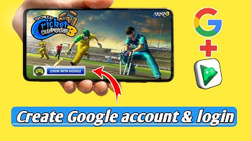 How to Create WCC3 account with Google account and Login in World Cricket Championship 3