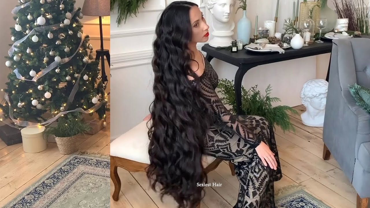 Mila in Epic Rapunzel Curls Christmas Shoot BTS