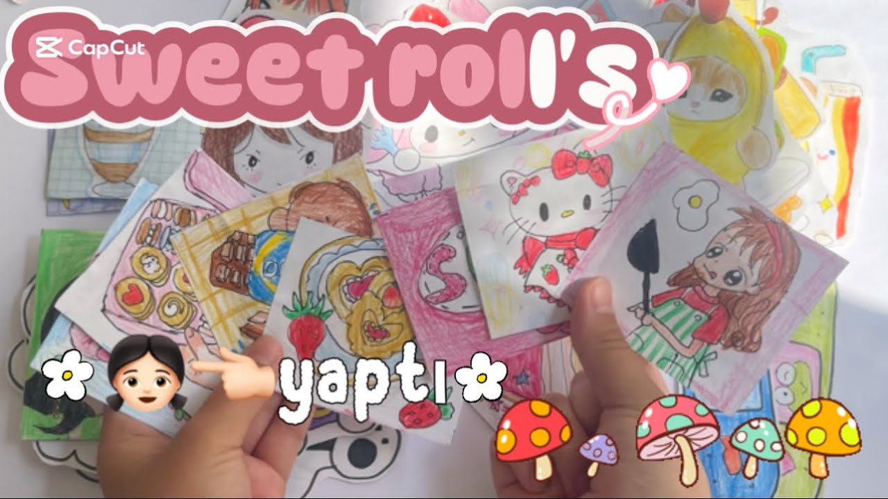 🍰sweet roll’s🍰👧🏻kızkardeşim bidağa koleksiyon yaptı👧🏻💗🩷soru-cevap🌷🌸Türkçe @Kawaiipaperdiy 🎀🎀🎀