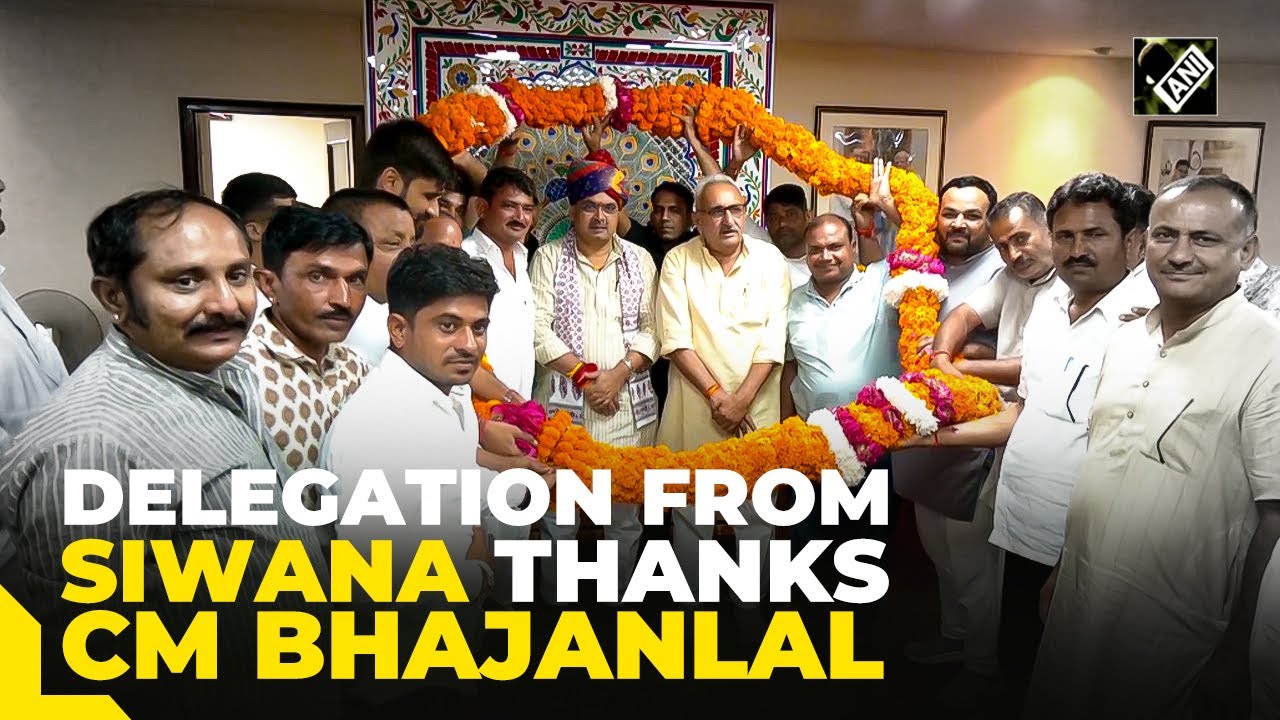 Delegation from Siwana expresses gratitude to Chief Minister Bhajanlal Sharma for state budget