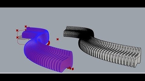 Parametric bench along a specific /custom rail in Grasshopper Rhino