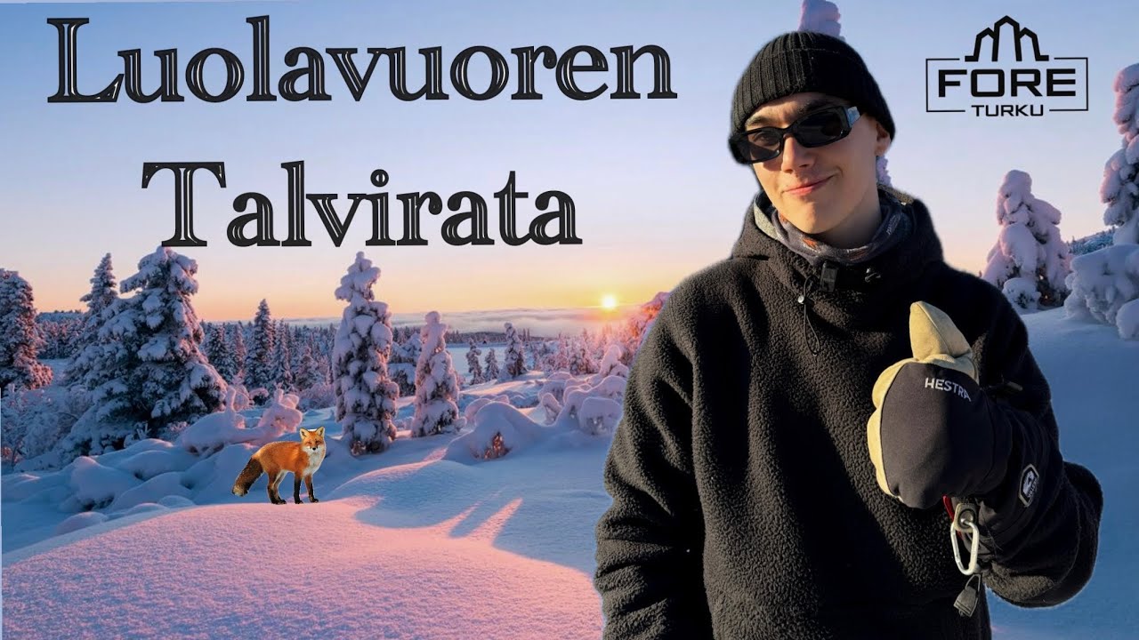 Frisbeegolfia pakkaskelillä!