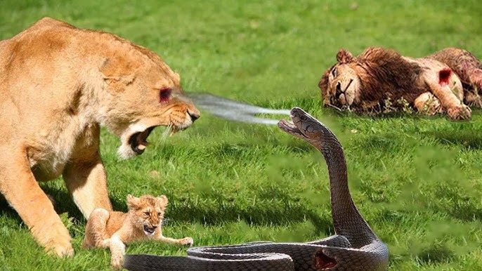 Aghast! Cobra Kills Entire Lion Family With Extremely Powerful Venom After Being Provoked - YouTube