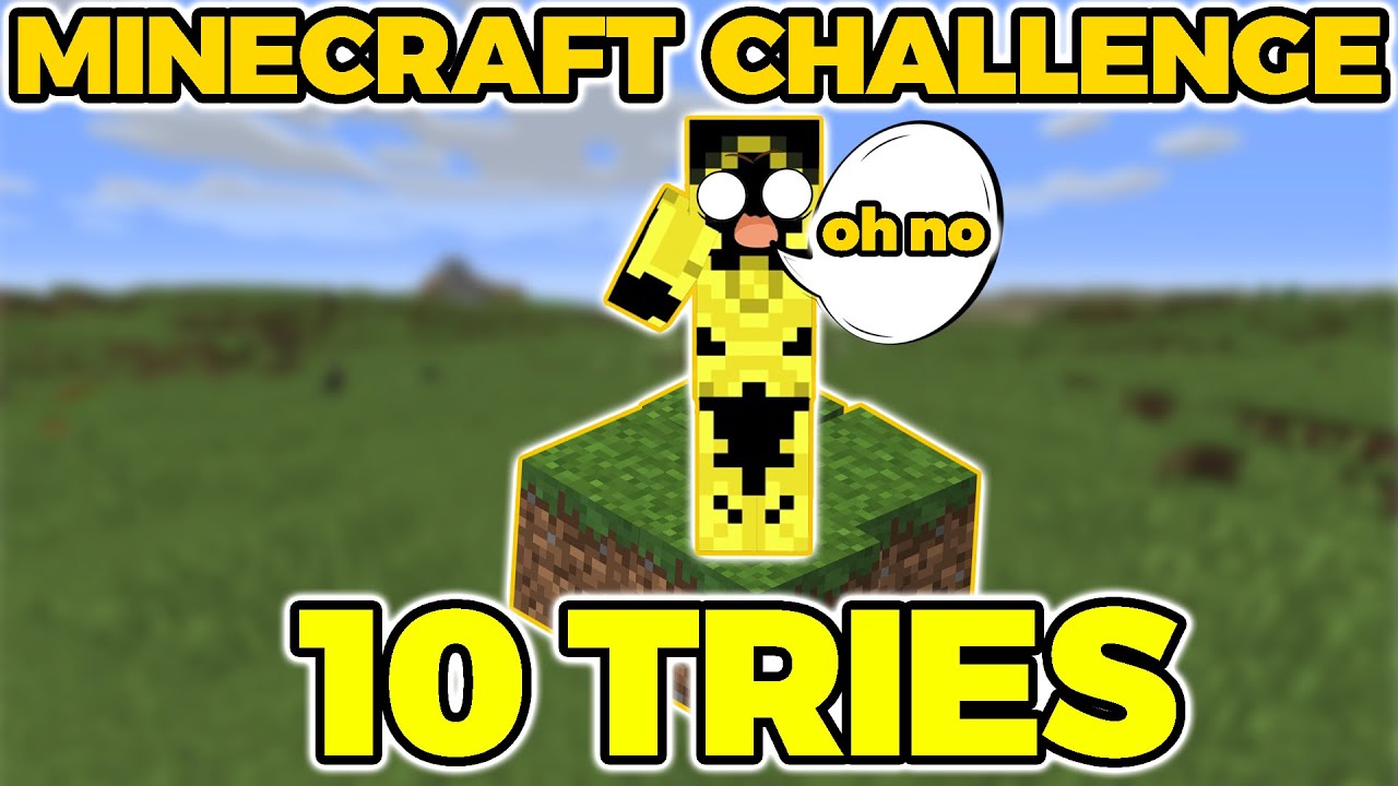 I'm PLAYING MINECRAFT, but 10 tries to DONT touch Green