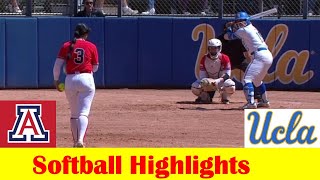 #19 Arizona vs #9 UCLA Softball Game 3 Highlights, April 28 2024