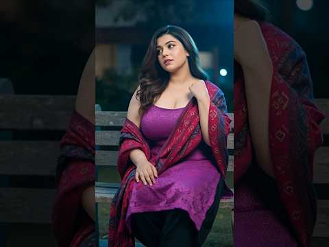Indian Curvy Look Saree Suit Style AI Generated Model Shorts 
