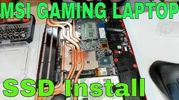 MSI Gaming Laptop Reassembly M.2 SSD Install Teardown (GL63 9SDK)