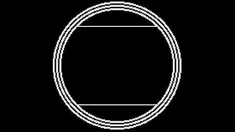 Filling Circles Apple ][ HIRES-Graphics