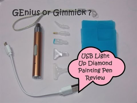 Diamond Painting USB Rechargeable Light Up Pen Review 