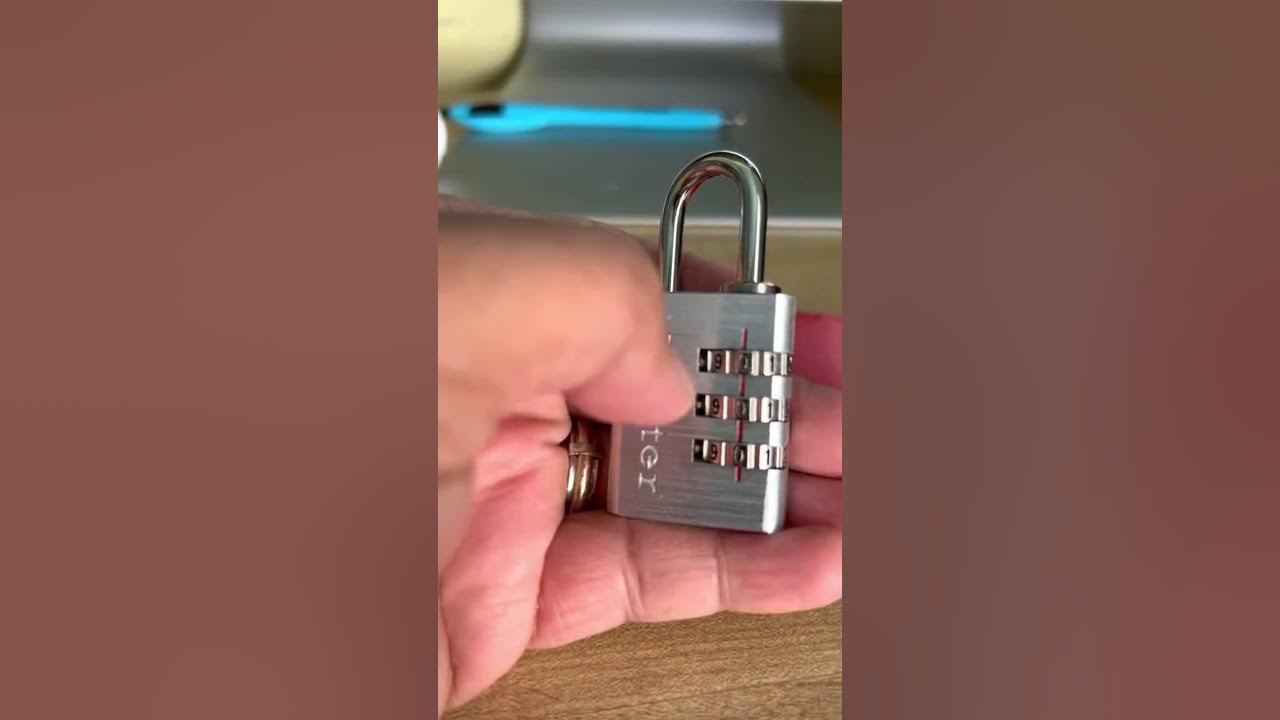 Change or reset lock combination on Master Lock 630D YouTube