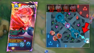EPIC COMEBACKS!! HOW TO ROTATION BENEDETTA IN EXP LANE TO CARRY CHOCOLATE TEAM 🍫 | MOBILE LEGNEDS