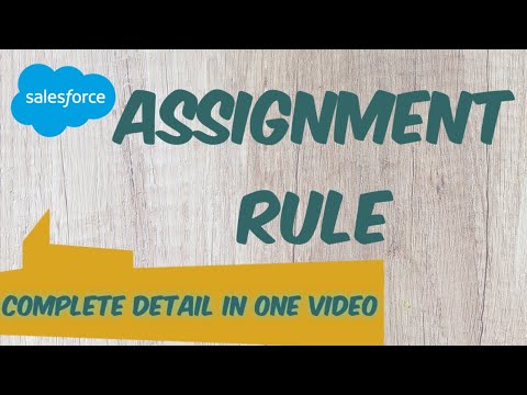 assignment rules sfdc