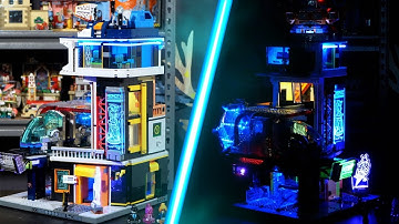 Cyberpunk Floating Train Station -L9098- | Lumibricks Brick Review