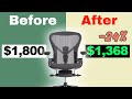 Save tons of money on almost any ergonomic chair