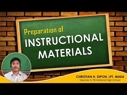 PREPARATION OF INSTRUCTIONAL MATERIALS | Webinar Speaker | #SorSUMagallanes #ForFutureEducators