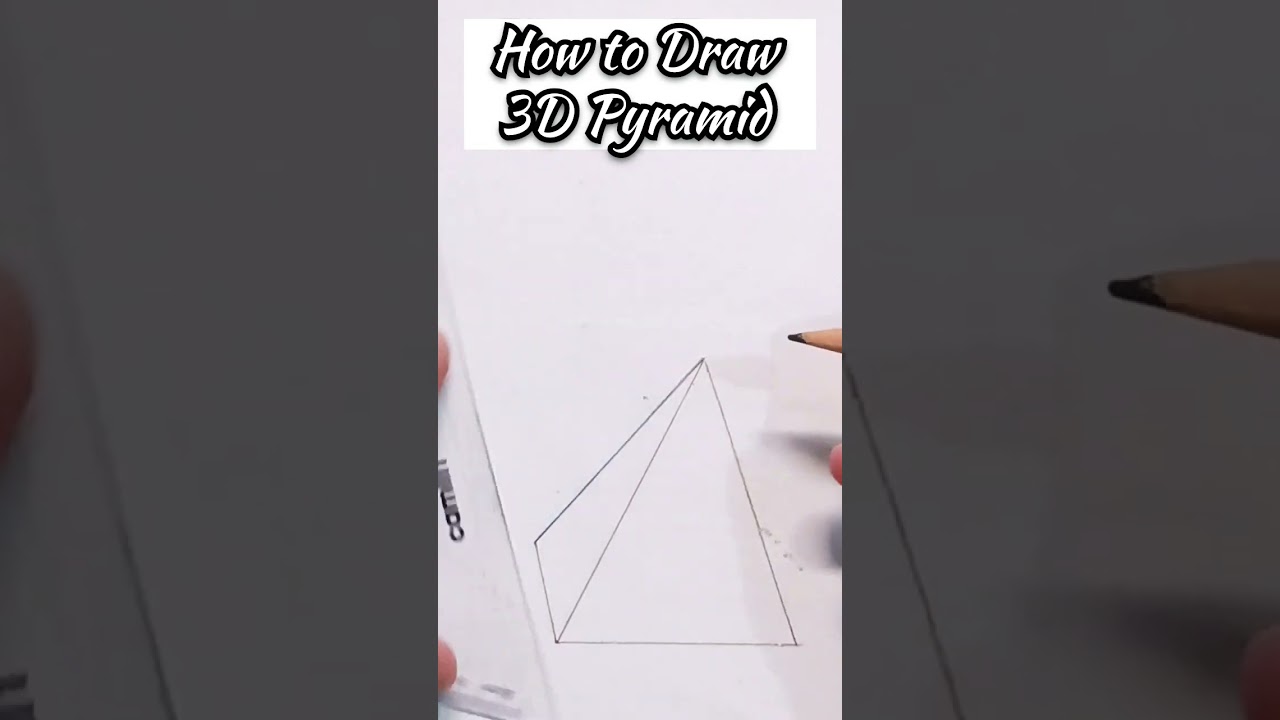 Pyramid Drawing For Math How To Draw 3d Square Based Pyramid