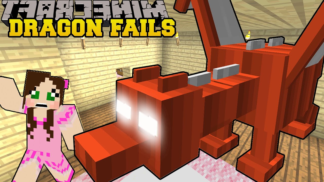 roblox download Minecraft: DRAGON FAILS - MINECRAFT FAILS