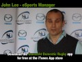 eSports Manager's John Lee at the launch of eSports Manager's app for Connacht Rugby