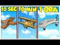 AEREO DA 10 SECONDI CONTRO 10 MINUTI VS 1 ORA! - Minecraft ITA