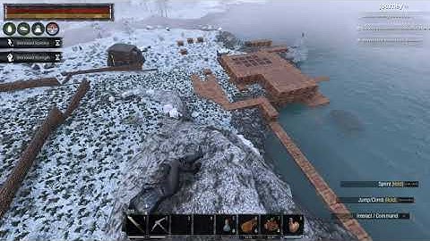 Conan Exiles - chinese cheater drops from flying base Official pvp 1129