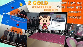 〈BUYING TIPS FOR BTS CONCERT TICKETS〉BUYING TICKETS FOR 2021 BTS PTD LA: 2 GOLD SOUNDCHECK 😭