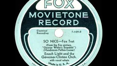 1934 Enoch Light (Al Mitchell) - So Nice (Dick Rob...