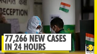 COVID-19: India records world's highest spike of 77,266 cases in a day | WION