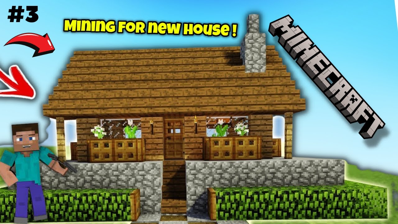 Minecraft Gameplay : Ep#3 | 🔥Mining and Making House 🔥(Survival series ...