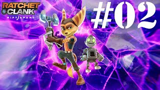 Let's Play Ratchet and Clank Rift Apart #02 Dimensions Chaos
