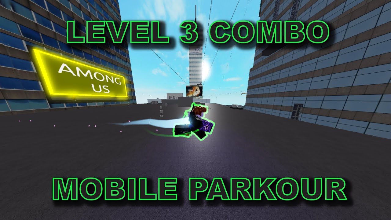 Level 3 Combo Run on MOBILE w/ Ranked Master Glove Roblox Parkour