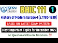 BHIC 111 Important Questions December 2025 Exam in English | BHIC 111 Question Paper 2025 | IGNOU