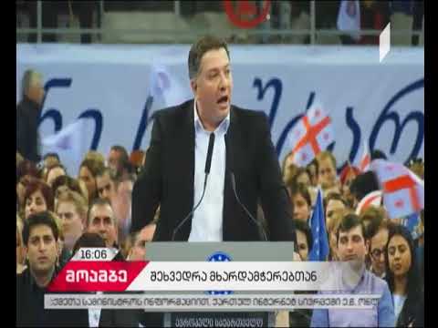 „ევროპული საქართველოს“ წევრები ახალ სპორტის სასახლეში შეიკრიბნენ