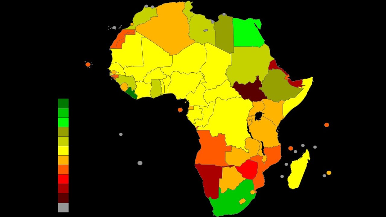 Деколонизация африки карта