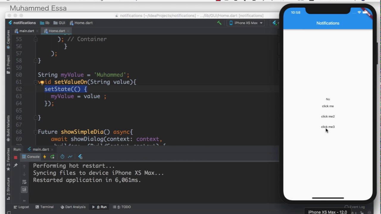 24 Flutter Notification Simple dialog - YouTube