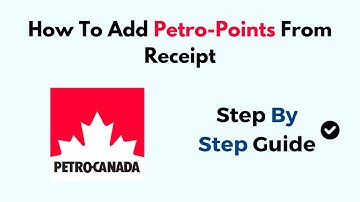 How To Add Petro-Points From Receipt