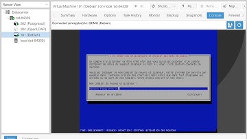 Proxmox 4.2:  Creation VM Debian
