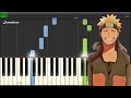 Naruto Shippuden Childhood Memories Piano Tutorial