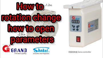 How to rotation change of Grand energy seving motor gmb1 and gmd1 how to open parameters of grand