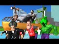 Scary Teacher 3D Hulk Rescue Miss T and Hello Neighbor with Siren Head Coffin Dance Compilation