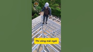 Khung kèo thép siêu nhẹ liên kết 100% ốc vít chống gỉ /#shorts #tttvietnam #thicongmaingoi