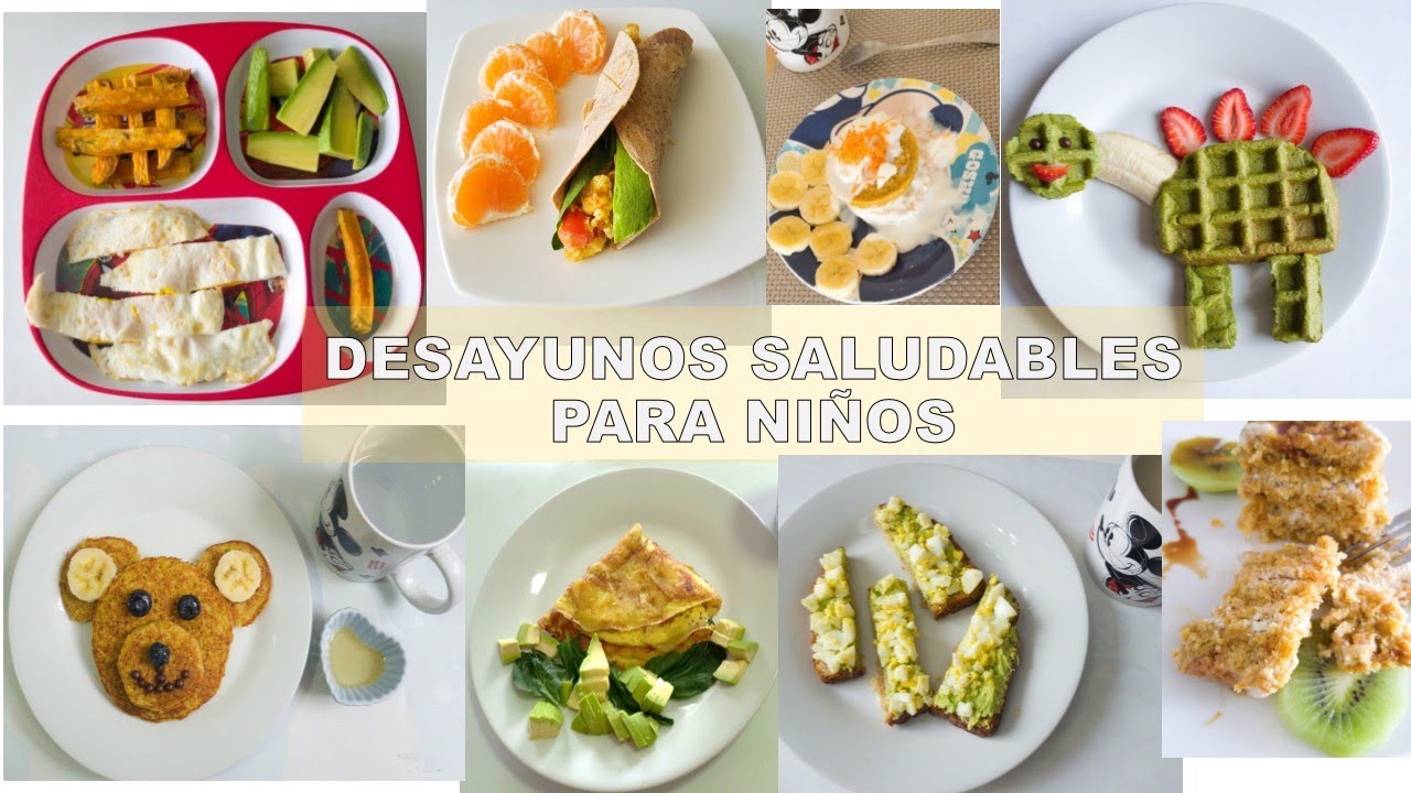 7 DESAYUNOS SALUDABLES PARA NIÑOS y adultos / recetas fáciles y rápidas -  YouTube