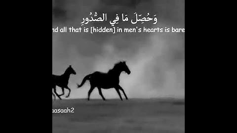 حالات واتس آب اسلامية قرآن كريم || سورة العاديات بصوت رائع جداً  أرح مسمعك واستمع بقلبك