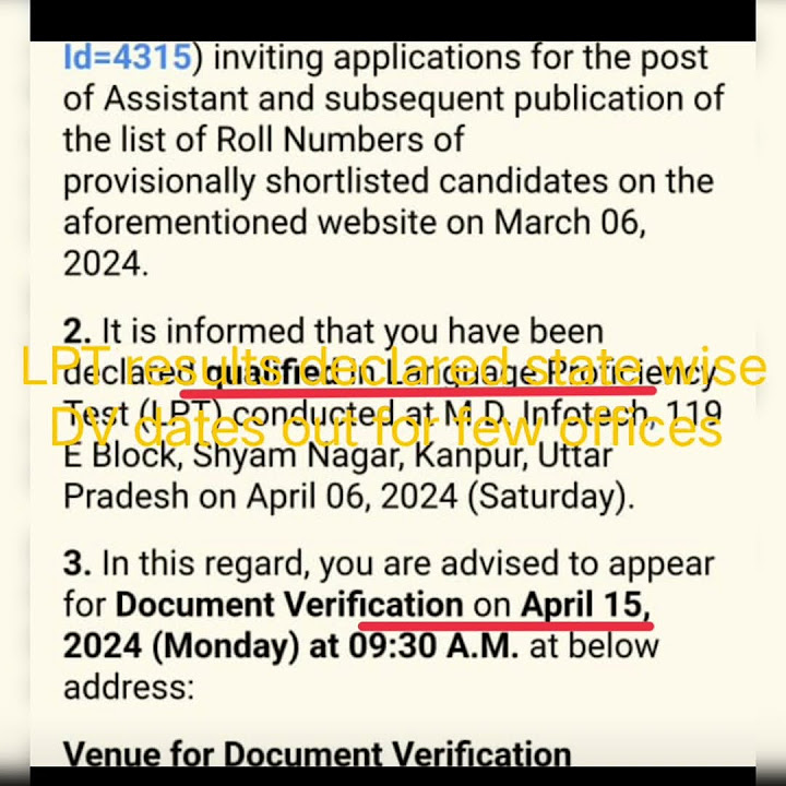 RBIassistant LPT result rbiassistant2023 DV rbiassistantfinalResults