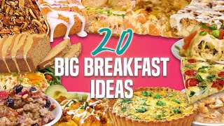 20 Breakfast Recipes for a Crowd | Holiday Breakfast and Brunch Recipe Compilation image