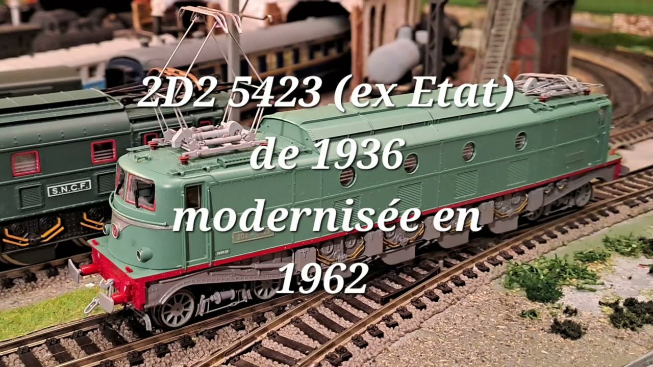 Vidéo No 1195 - Circulations dans le Sud Ouest de la France,  entre 1938 et 1950 (réseau HO, CC )